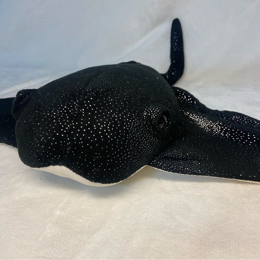 Build A Bear St Louis Zoo Black Silver Sparkle Stingray RARE BAB Plush Realistic